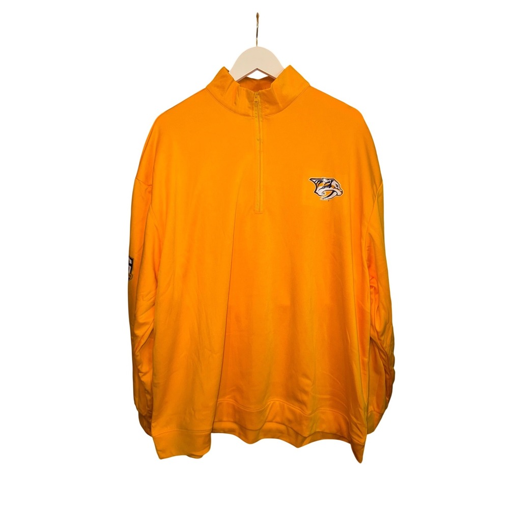 Nashville Predators 25th Anniversary 1/4 Zip Pullover Men XXXL